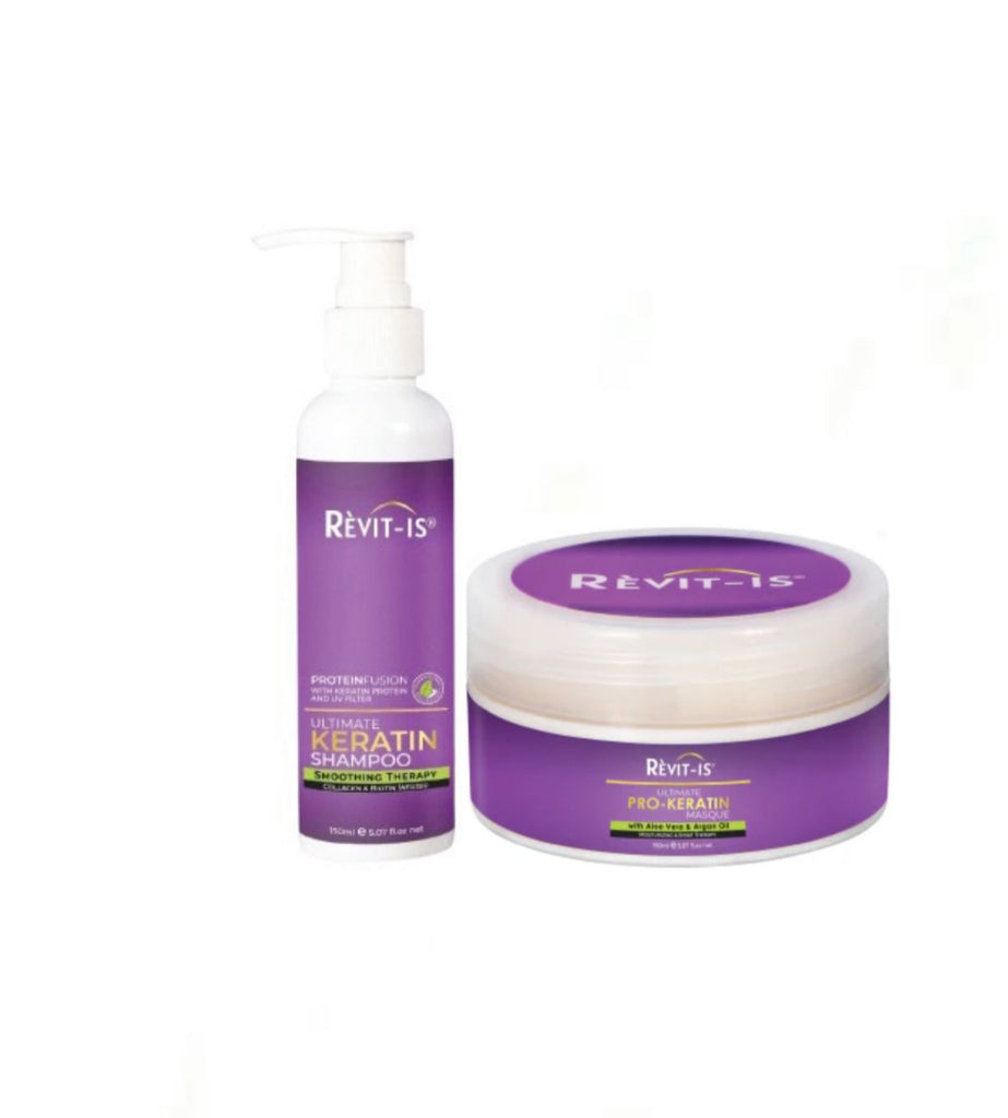 Revit-Is Ultimate Keratin Shampoo 150ml & Ultimate Pro-Keratin Masque 150ml
