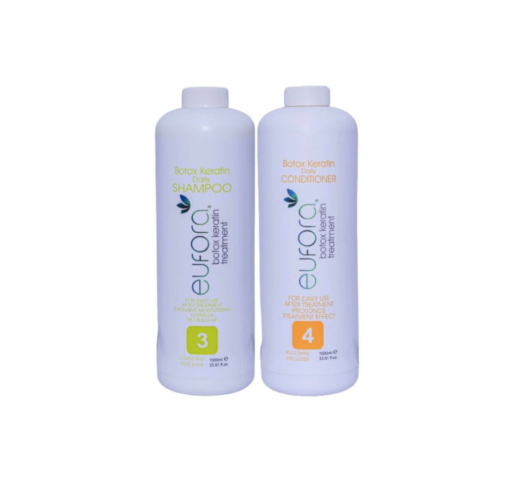 Eufora Botox Keratin Daily Shampoo & Conditioner Kit 1000ml