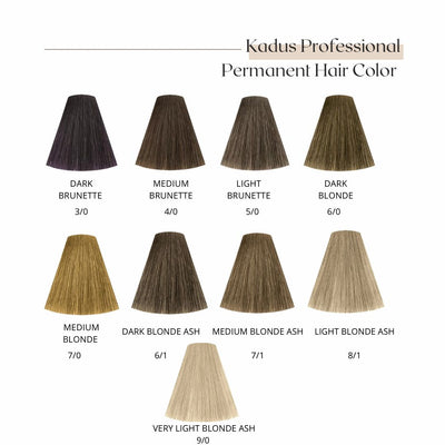Kadus Professional Permanent Hair Color 60ml