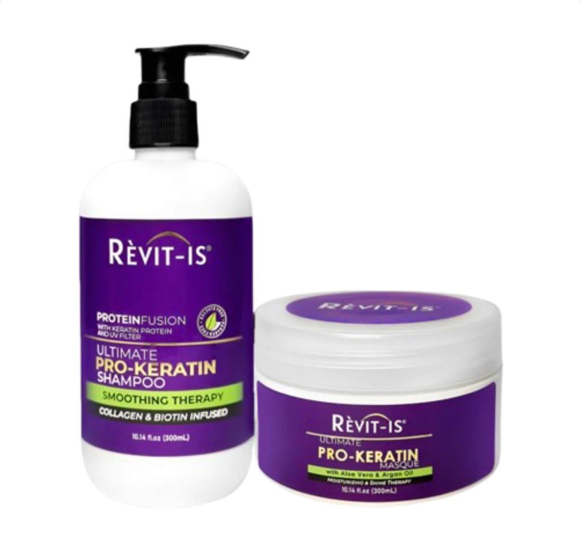 Revit-Is Ultimate Keratin Shampoo 500ml & Ultimate Pro-Keratin Masque 500ml