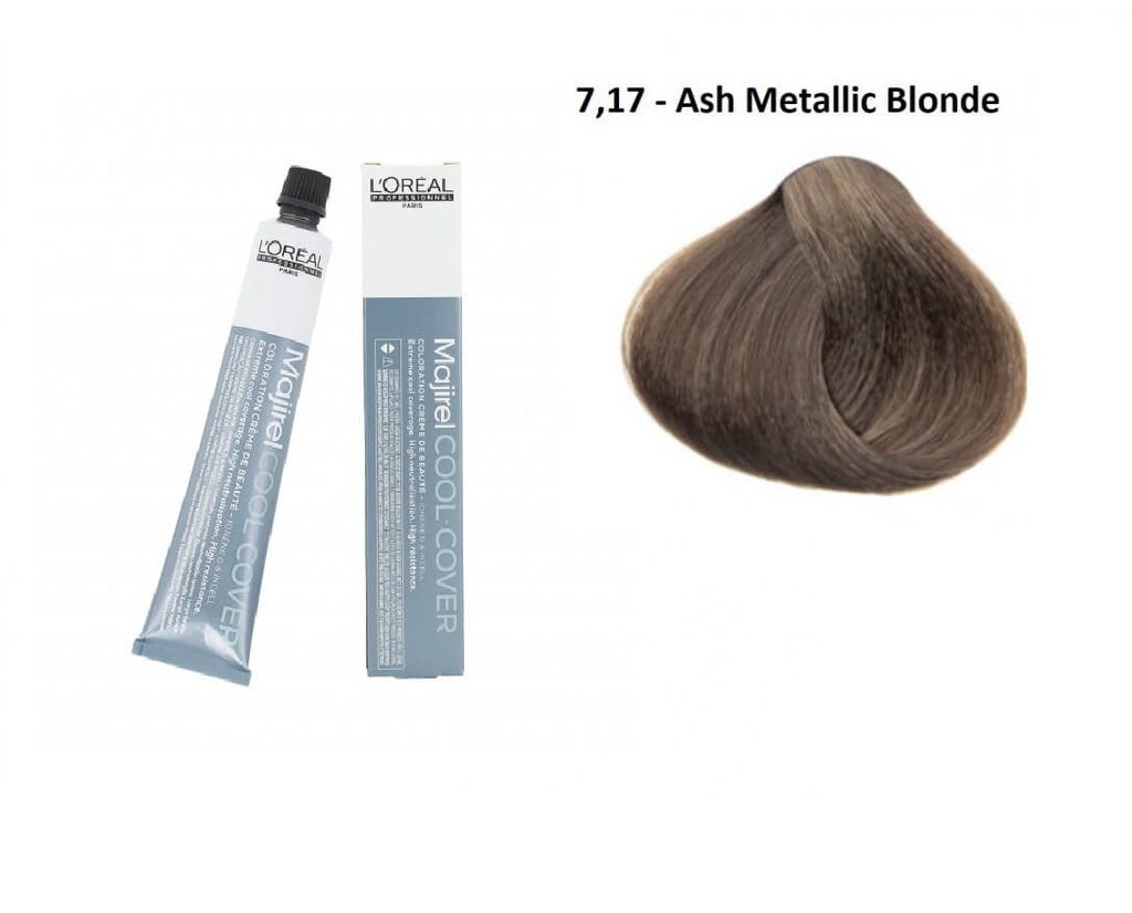 L’Oréal Majirel Cool Cover 50 ml - 7.17 Ash Metallic Blonde