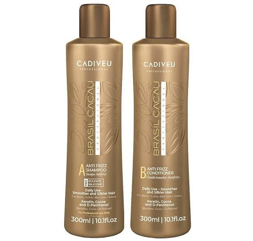 Brasil Cacau Anti Frizz Sulphate Free Shampoo & Conditioner 300ml