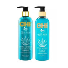 Load image into Gallery viewer, CHI Aloe Vera Curl Enhancing Shampoo &amp; Conditioner Kit