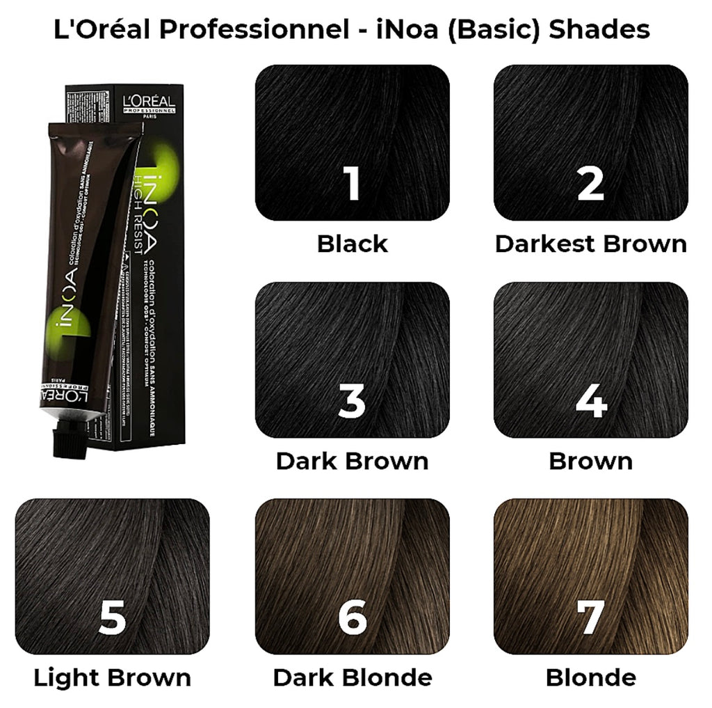 L’Oréal Inoa Ammonia Free Hair Color 60G (4 Brown)