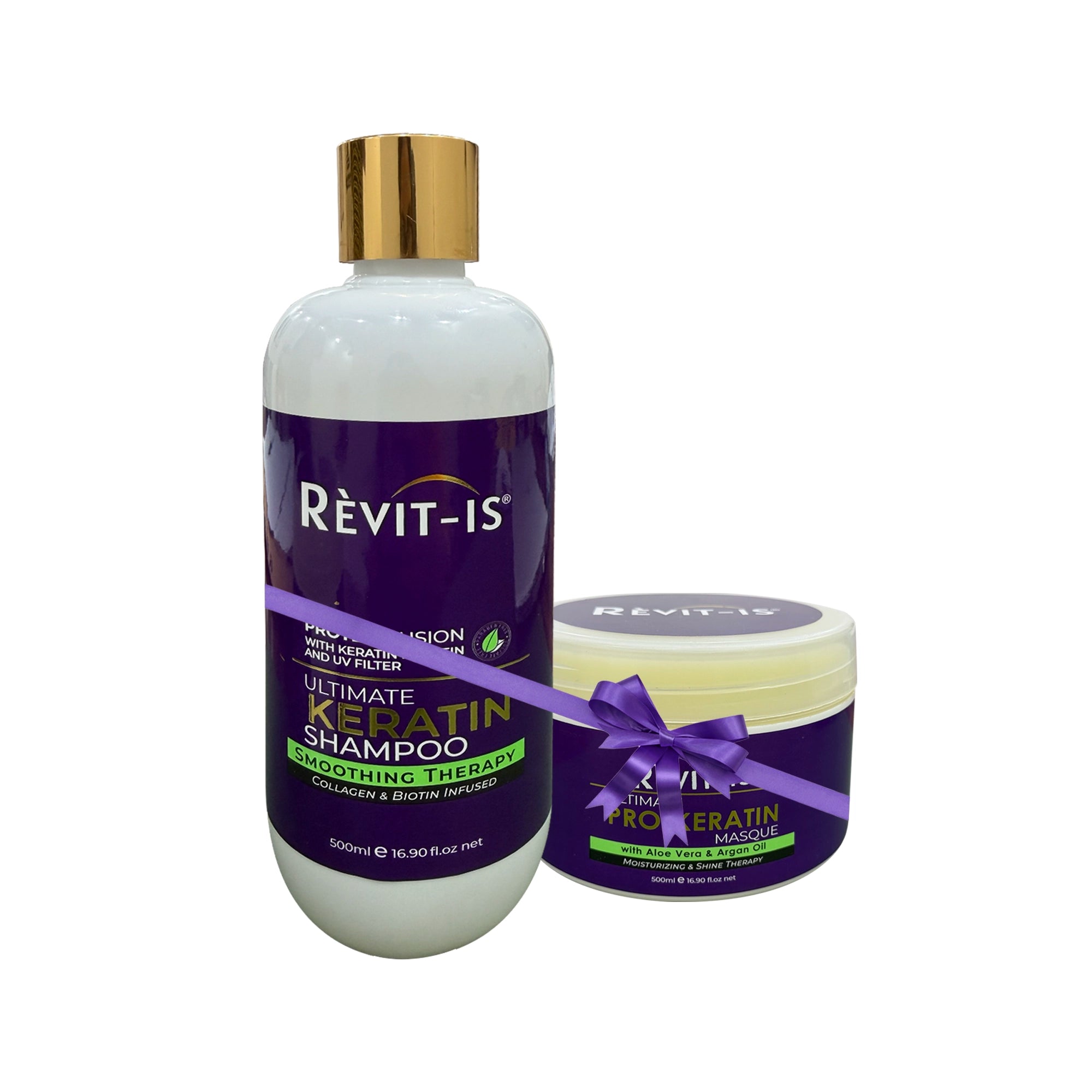 Revit-Is Ultimate Keratin Shampoo 500ml & Ultimate Pro-Keratin Masque 500ml