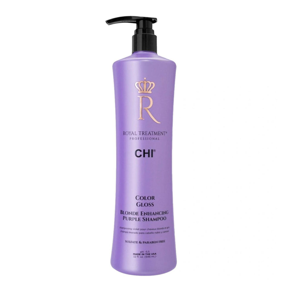 CHI Royal Treatment Color Gloss Blonde Enhancing Purple Shampoo & Conditioner 946ml