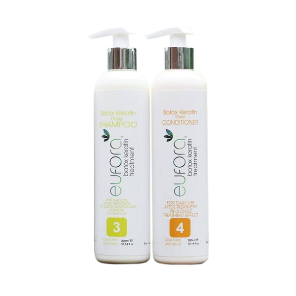 Eufora Botox Keratin Daily Shampoo & Conditioner Kit