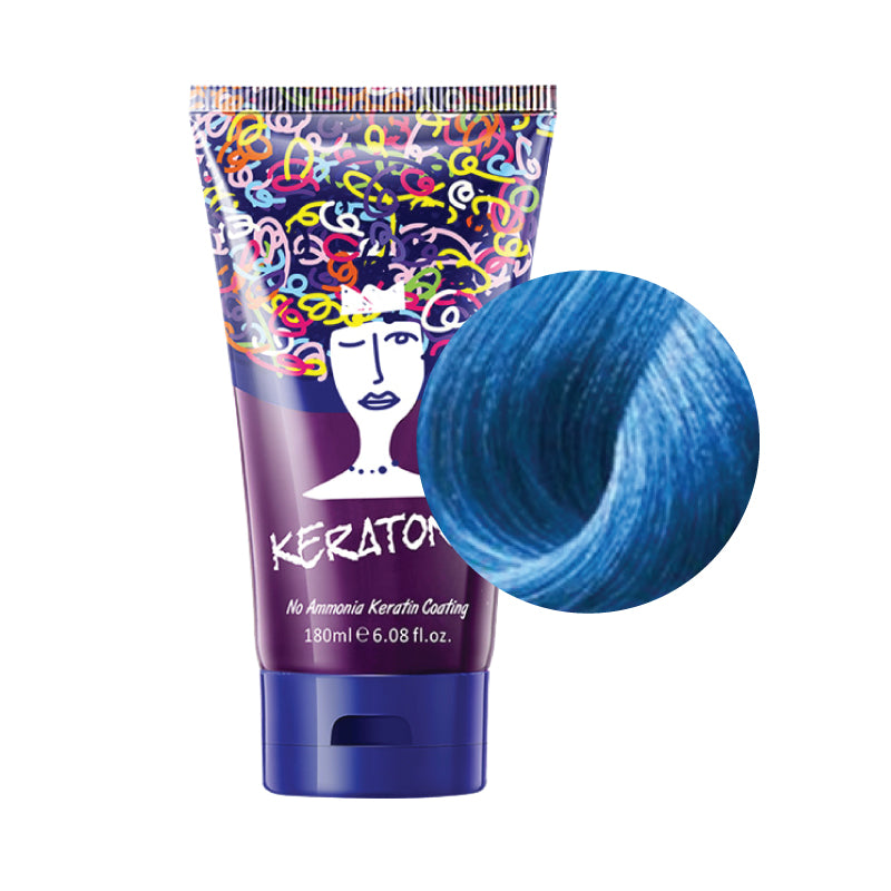 Keratonz Hair Color 180ml - Magic Blue