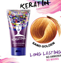 Load image into Gallery viewer, Keratonz Hair Color 180ml - Sand Golden